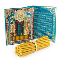 Свечи сорокоустные №50 (40шт, 19см, 1,7ч), Всех скорбящих радость Свечи сорокоустные №50 (40шт, 19см, 1,7ч), Всех скорбящих радость