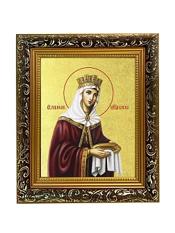 Икона "Елена", св. равноап. царица, с золочением поталью, 10019-УЛ