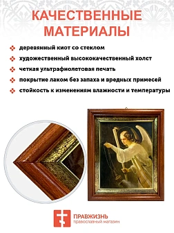 Именная икона Архангел Селафиил Ангел Молитвы золочение поталь