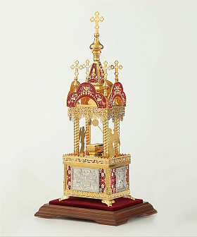 Дарохранительница №12 золочение эмаль