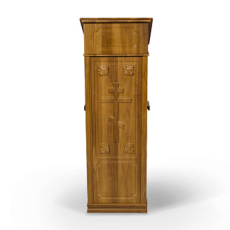 Аналой тумбовый с облицовкой