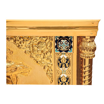 Облачение на престол №3 1.0*1.0 гальванопластика золочение эмаль