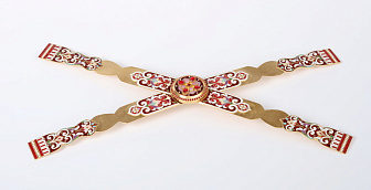 Звездица с глазком / под дискос ф320мм / филигрань, эмаль / золочение