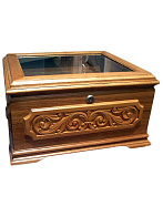 Мощевик со стеклянной крышкой