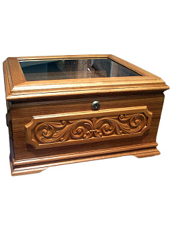 Мощевик со стеклянной крышкой