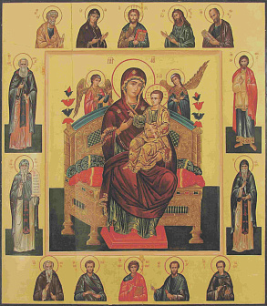 Икона Пресвятой Богородицы ВСЕЦАРИЦА (Пантанасса) (ПОД СТАРИНУ)