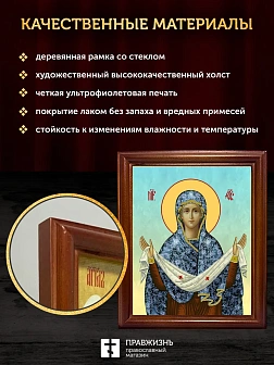 Икона Покров Пресвятой Богородицы, деревянная рамка со стеклом 15х18х2 см 119 Икона Покров Пресвятой Богородицы, деревянная рамка со стеклом 15х18х2 см 119