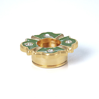 Мощевик для частиц святых мощей золочение фигурный эмаль