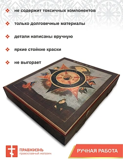Икона Всевидящее Око Божие дерево холст 20х24 см Икона Всевидящее Око Божие дерево холст 20х24 см