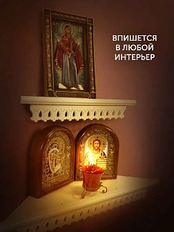 Икона Богородица Нерушимая Стена резная из дерева