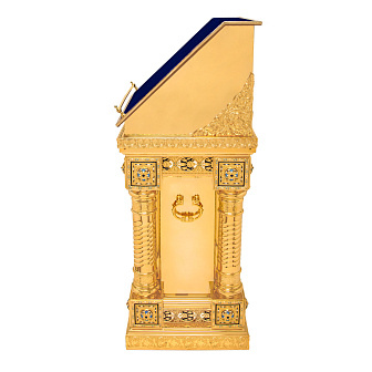 Подставка под икону №2 золочение эмаль камни