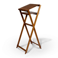 Аналой складной с деревянным верхом №1 с полкой