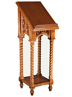 Аналой ''Греческий одинарный'' выносной с витыми ножками, резной