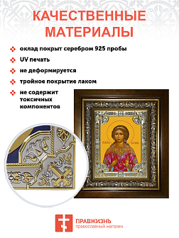 Икона освященная "Виринея (Вероника) Едесская мученица", в киоте 24x30 см
