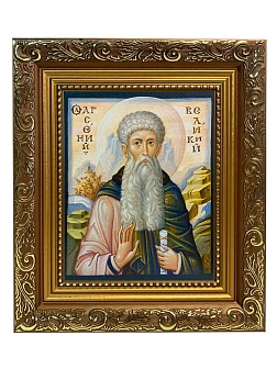 Икона складень Арсений Великий преподобный и Ангел Хранитель 19х22х7 см 033