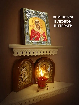 Икона Виктория Коринфская в ризе, 18х14 см