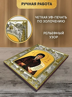 Икона Косма Этолийский в ризе, 18х14 см