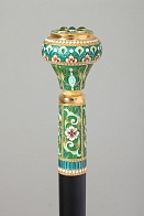 Посох №23 неразборный серебро филигрань, эмаль, роспись / золочение / (УИН) Посох №23 неразборный серебро филигрань, эмаль, роспись / золочение / (УИН)