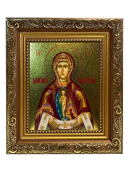 Икона Албазинская Слово Плоть Бысть Божия Матерь золочение поталь Икона Албазинская Слово Плоть Бысть Божия Матерь золочение поталь