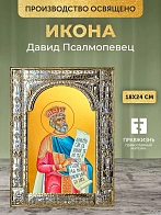 Икона Давид Псалмопевец в ризе, 18x24 см Икона Давид Псалмопевец в ризе, 18x24 см