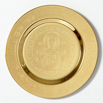 Блюдо для потира золочение