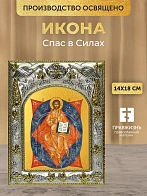 Икона Спас в Силах в ризе, 18х14 см