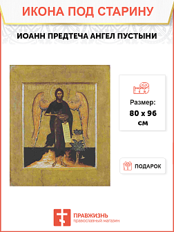 Икона Иоанн Предтеча Ангел Пустыни