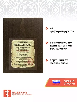 Икона Пресвятая Богородица Утоли Моя Печали дерево 17х24 см