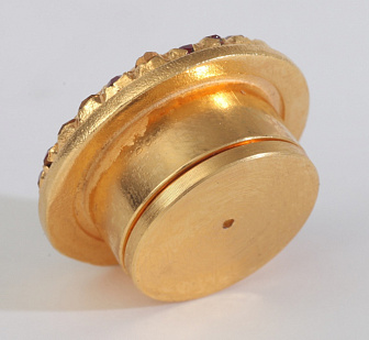 Мощевик для частиц святых мощей №8 золочение камни