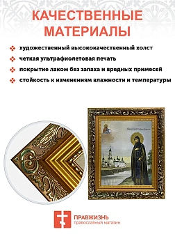 Икона Анна Кашинская преподобная, узкая рамка 17,5х20,5х2 см Икона Анна Кашинская преподобная, узкая рамка 17,5х20,5х2 см