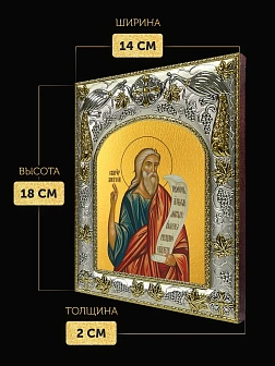 Икона Моисей Пророк в ризе, 18х14 см