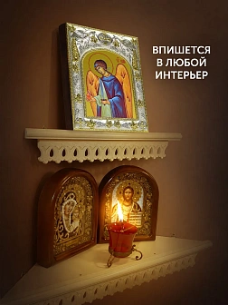 Икона Архангел Уриил в ризе, 18х14 см