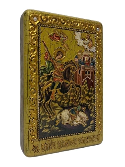 Икона ДИМИТРИЙ (Дмитрий) Солунский (Фессалоникийский), Мироточивый, Великомученик (ПОДАРОЧНАЯ)