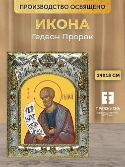 Икона Гедеон Пророк в ризе, 18х14 см