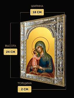 Икона Взыскание погибших Божия Матерь в ризе, 18x24 см