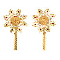 Рипида №23 выпиловка гравировка камни эмаль золочение (пара) Рипида №23 выпиловка гравировка камни эмаль золочение (пара)