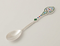 Лжица литьевая малая №5 эмаль серебро (УИН)