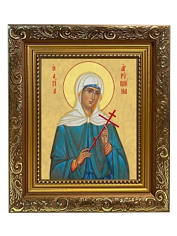 Икона складень Агриппина мученица и Ангел Хранитель 19х22х7 см 377