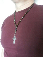 Бусы мужские из дерева (слива)