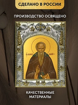 Икона Евфимий Великий в ризе, 18х14 см