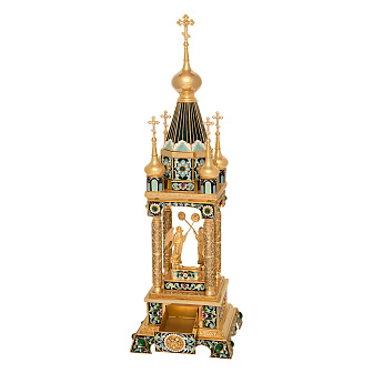 Дарохранительница филигранная малая №9 эмаль / золочение