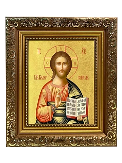 Икона Господь Вседержитель с золочением