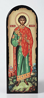 Икона на МДФ 18х50 арочная, объёмная печать, лак Адриан