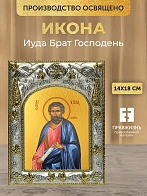 Икона Иуда Брат Господень в ризе, 18х14 см