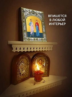 Икона Иоаким и Анна Богоотцы в ризе, 18х14 см