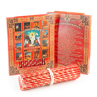 Свечи сорокоустные №50 (40шт, 19см, 1,7ч), Пасха Христова Золоченые Красные Свечи сорокоустные №50 (40шт, 19см, 1,7ч), Пасха Христова Золоченые Красные