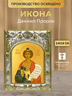 Икона Даниил Пророк в ризе, 18х14 см