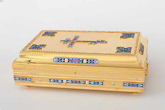 Ковчег для частиц святых мощей №2 золочение 60 частиц