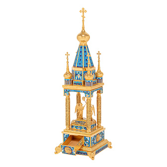 Дарохранительница филигранная малая №9 эмаль / золочение