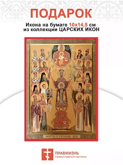 Иконы царские набор 12 шт+икона А7 в подарок